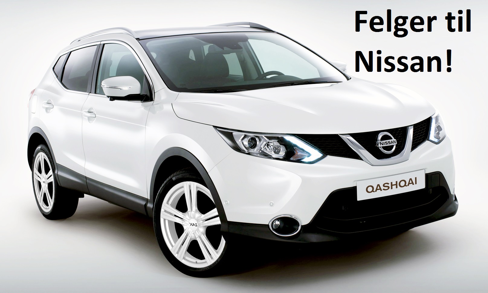 Hvite felger Nissan Qashqai +2